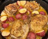 A picture of step 5 of Cajun Baked Chicken Thighs.