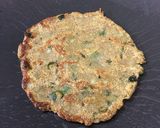 A picture of step 7 of Aloo suji roti.