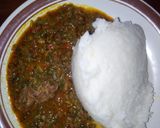 A picture of step 1 of Tuwon shinkafa da miyar taushe.