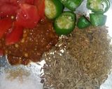 A picture of step 1 of Aloo saim phali.