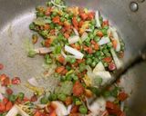 A picture of step 3 of Egg & Vegetable Fried Rice.