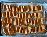 A picture of step 4 of Crispy Tofu with Sweet Potatoes.