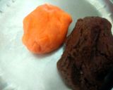 A picture of step 4 of Eggless Pumpkin shape Cashew cookies.