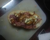 Foto del paso 4 de la receta: Bocadillo de lacón, queso fresco y pimiento verde frito