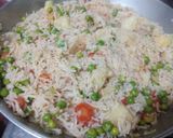A picture of step 7 of Veg pulao.