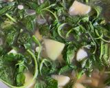 Foto langkah ke 2 dari resep Sayur Bobor Bayam Labu Siam.