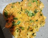 A picture of step 1 of Methi Paratha.