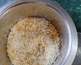 A picture of step 2 of Sweet Pongal.