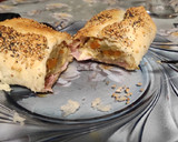 Foto del paso 5 de la receta: Paquete de hojaldre con brócoli, zanahoria, jamón y queso