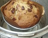 A picture of step 6 of Banana cake (without oven).