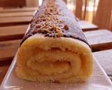 Foto del paso 5 de la receta: Bracito relleno de crema de limón y chocolate blanco con cobertura de chocolate y crocanti