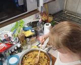 Színpompás zöldséges spagetti recept fázis 4 fotója