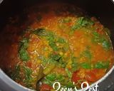 A picture of step 2 of Amaranthus and Methi Daal (Thotakura Daal).