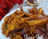A picture of step 5 of Long Purple Eggplants Pakoras.