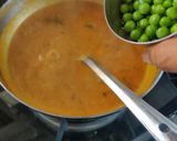 A picture of step 2 of Green peas sabji.