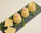 Une image de l'étape 4 de Cannelés de polenta au jambon.