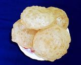 A picture of step 5 of Luchi / Puri.