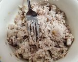 A picture of step 2 of Taro sweet potato balls.