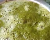A picture of step 1 of Sarson ka Saag.