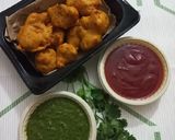 A picture of step 3 of Cauliflower fritters.