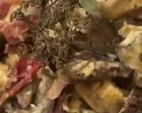 Foto del paso 7 de la receta Revuelto de setas con jamón y un ajo