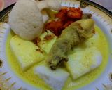 Foto langkah ke 6 dari resep Lontong Opor Ayam ft Sambal Goreng Kentang Udang 🍗💝.