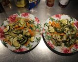 Foto del paso 3 de la receta: Zucchini y calabaza, apuerreados y bacalaoados