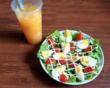 Hình bước làm 3 của món Salad trứng luộc