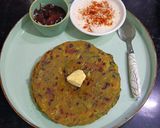 A picture of step 7 of Aloo Methi Paratha.