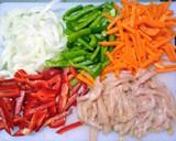 Foto del paso 1 de la receta: Tallarines a las tres delicias