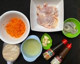 Foto langkah ke 1 dari resep Dimsum Ayam Udang tanpa Tepung 🦐🐔.