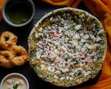 பாலக் பன்னீர் சீஸ் தோசை ரெசிபி ஸ்டேப் 5 புகைப்படம்