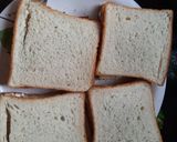 A picture of step 1 of Capsicum mayonnaise sandwich.