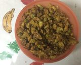 A picture of step 5 of Gobhi matar(cauliflower and green peas) dry curry).