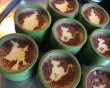 Une image de l'étape 4 de Petits flans vanille noisettes et chocolat.