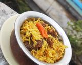 A picture of step 6 of Mutton Pulao.