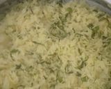 A picture of step 3 of Methi rice.