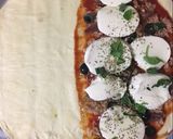 Foto del paso 3 de la receta Calzone relleno de atún, anchoas y mozzarella