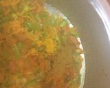 A picture of step 5 of Stuffed green moong dal cheela with paneer burji & cheese.