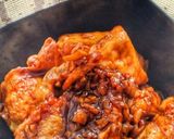 A picture of step 6 of Tofu and Egg in Sweet Soy Sauce and Oyster Sauce.
