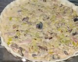 Foto del paso 4 de la receta: Quiche de puerros, setas y bacon