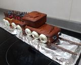 Foto del paso 8 de la receta: Bizcocho tren para cumple 🚂 🥳