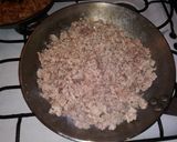 A picture of step 1 of Enchilada pie.