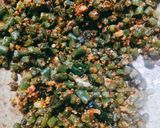 A picture of step 8 of French beans sabji.