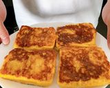 A picture of step 5 of Japanese style french toast.