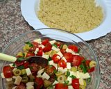 A picture of step 6 of Quinoa Mediterranean Salad.