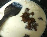 A picture of step 2 of Coconut Gulkand Burfi.