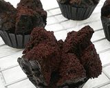 Foto langkah ke 3 dari resep Bolu kukus coklat tepung beras, gluten free.