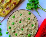 A picture of step 14 of Methi Paratha with methi malai matar.
