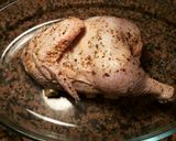 Foto del paso 24 de la receta: Pollo al horno con majado de hígado y patatas rojas asadas